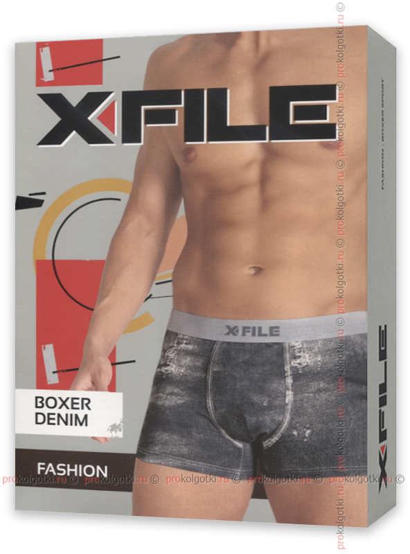 Бельё Мужское X File Denim Boxer - фото 1
