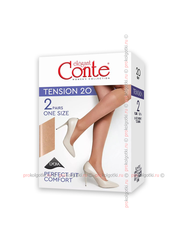 Гольфы Conte Tension 20 Knee-Highs, 2 Pairs - фото 1