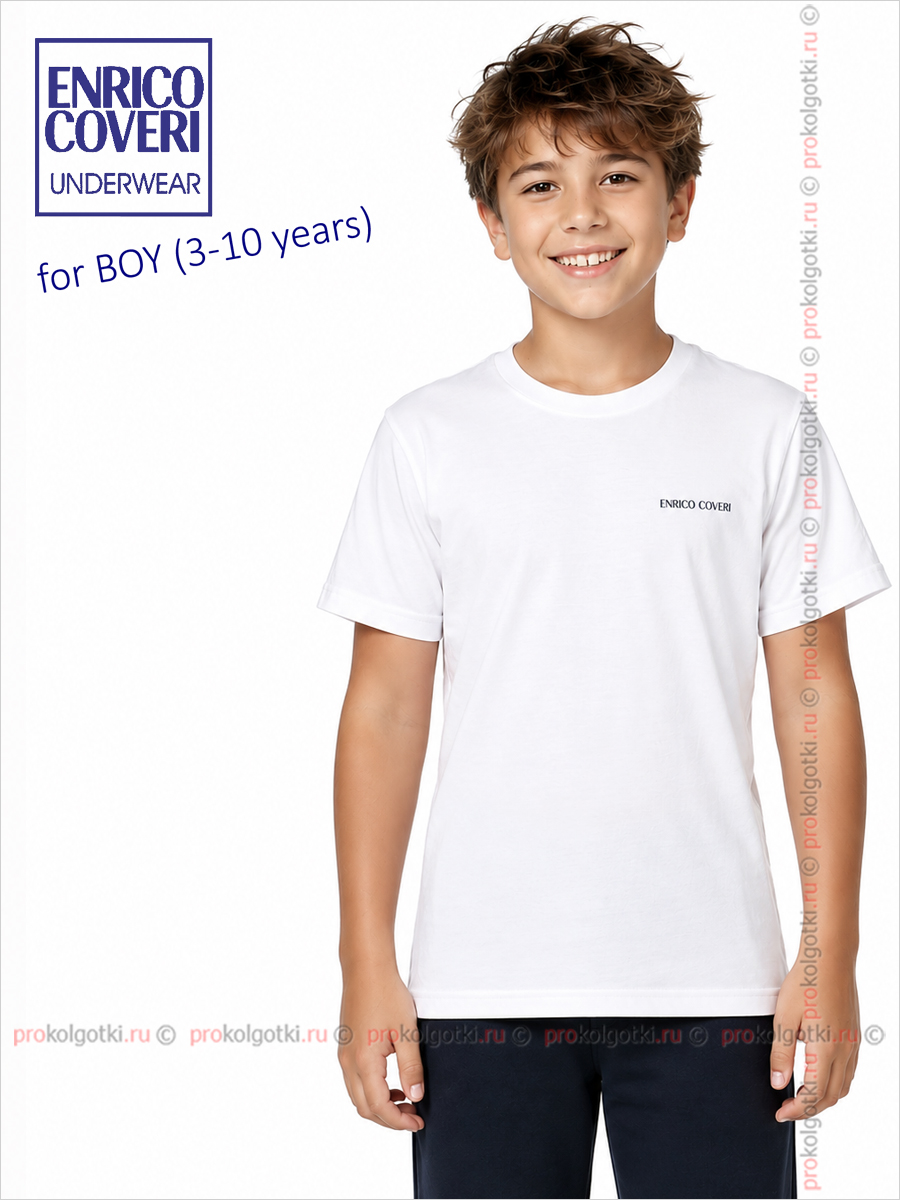 Бельё Мужское Enrico Coveri Art. Et4000 T-Shirt Boy - фото 1