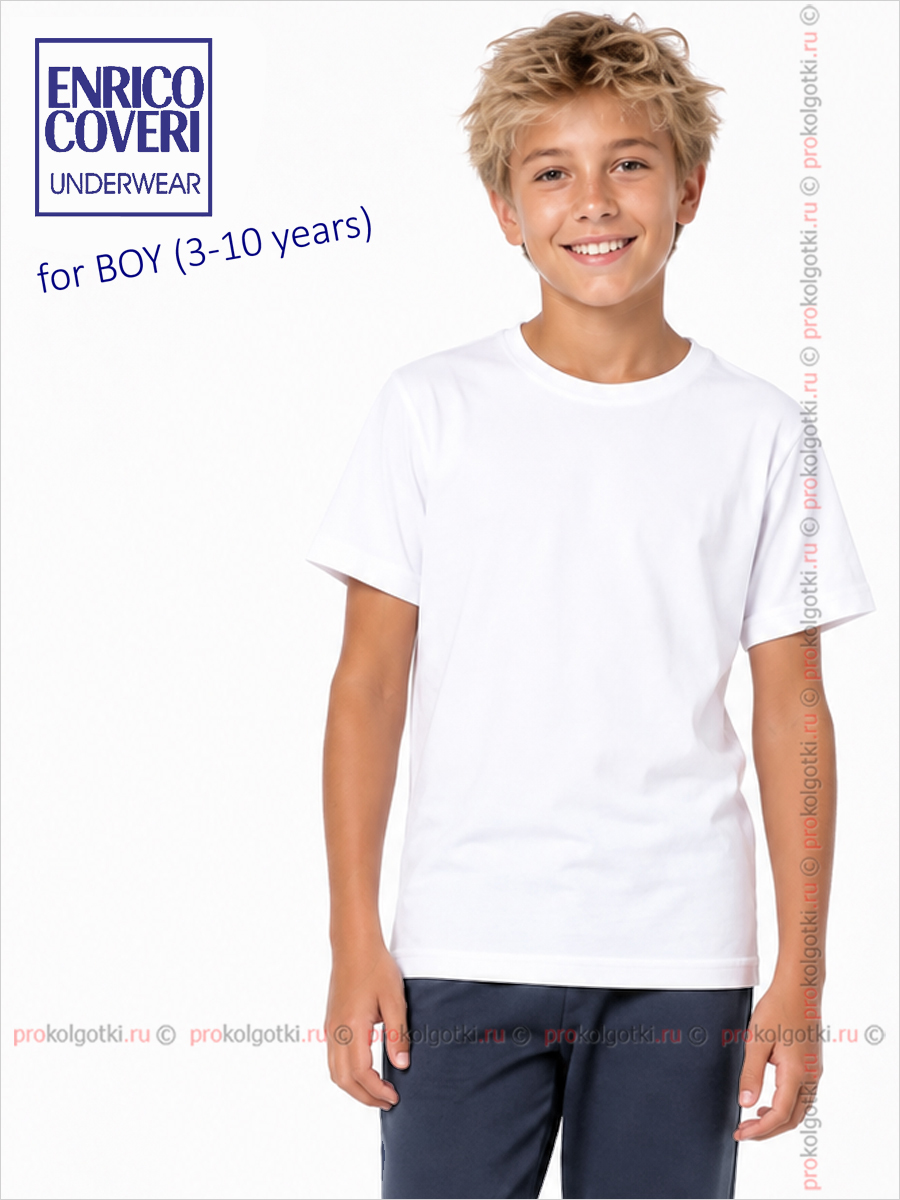 Бельё Мужское Enrico Coveri Art. Et4100 T-Shirt Boy - фото 1