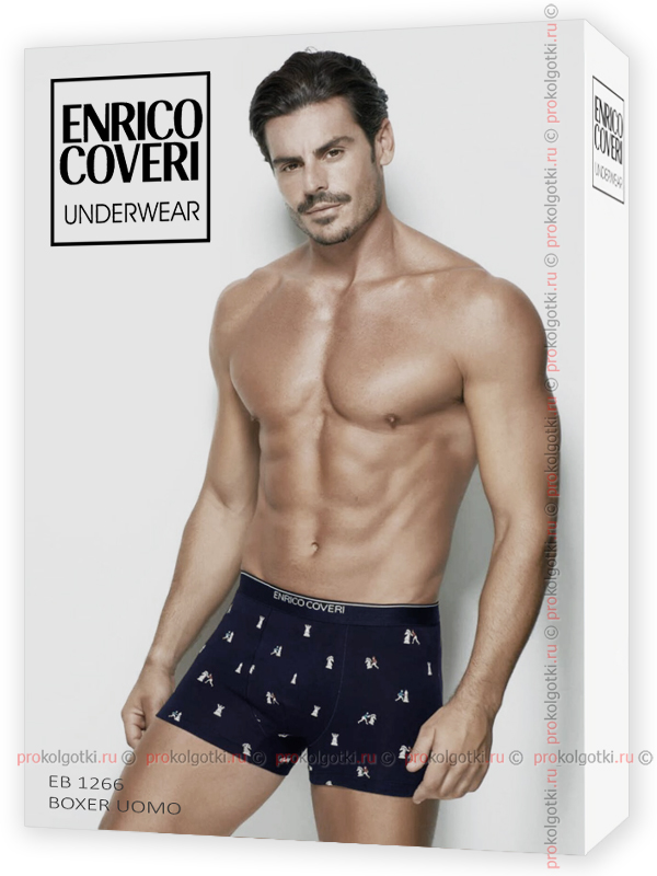 Бельё Мужское Enrico Coveri Eb1268 Uomo Boxer - фото 1