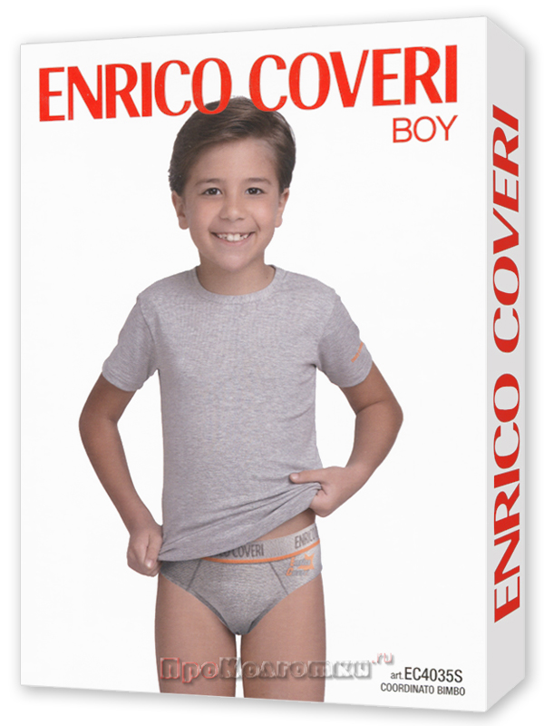Бельё Мужское Enrico Coveri Ec4035S Boy Coord. Slip - T-Shirt - фото 1