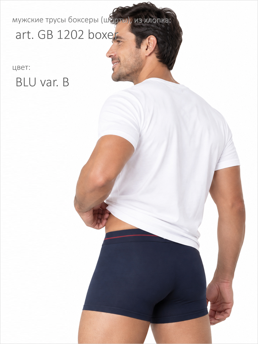 Бельё Мужское Il Granchio Art. Gb 1202 Boxer Var. Blu B - фото 2