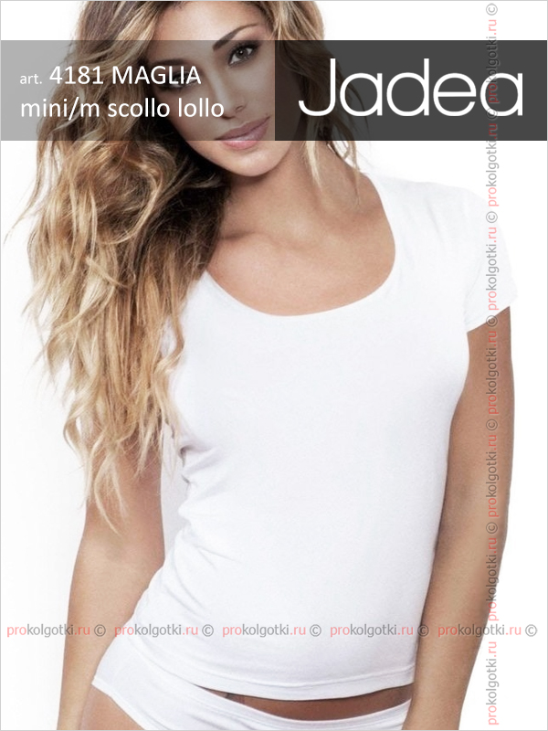 Бельё Женское Jadea Art. 4181 Maglia Mini Manica Scollo Lollo - фото 1
