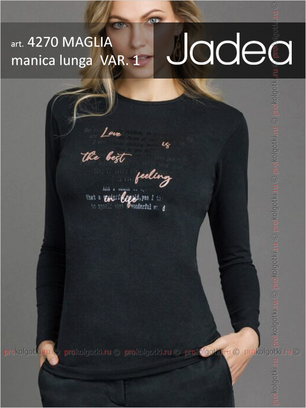 Бельё Женское Jadea Art. 4270 Maglia Manica Lunga Var. 1 - фото 1