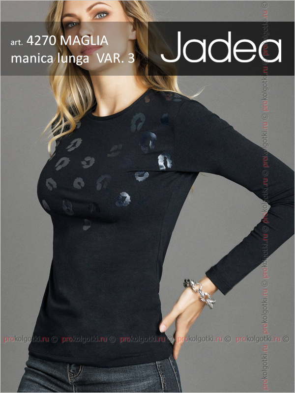 Бельё Женское Jadea Art. 4270 Maglia Manica Lunga Var. 3 - фото 1