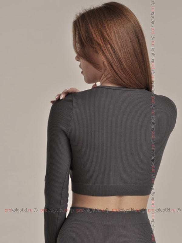 Бельё Женское My Art. Ma965 Crop Top Manica Lunga Rib - фото 3