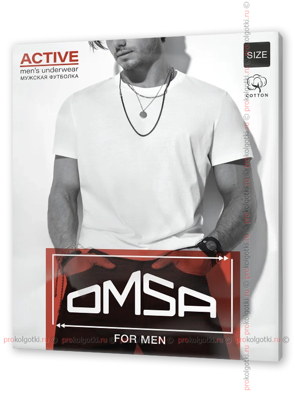 Бельё Мужское Omsa Underwear For Men Omt U1201 T-Shirt - фото 1