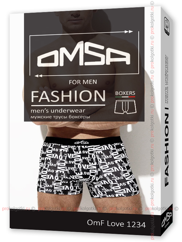 Бельё Мужское Omsa Underwear Omf Love 1234 Boxer - фото 1