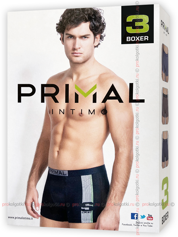 Мужские трусы PRIMAL B259 uomo boxer цена от 1 402.44 руб. Скидки от суммы.  Торговая Компания ПроКолготки. Профессиональная продажа оптом и в розницу.