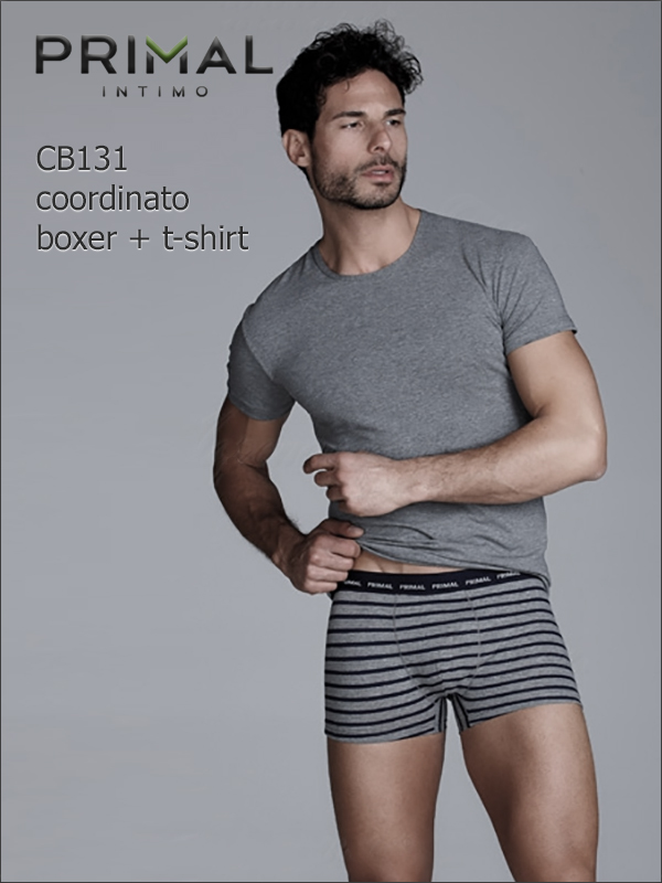 Бельё Мужское Primal Cb131 Coord. Boxer + T-Shirt - фото 1