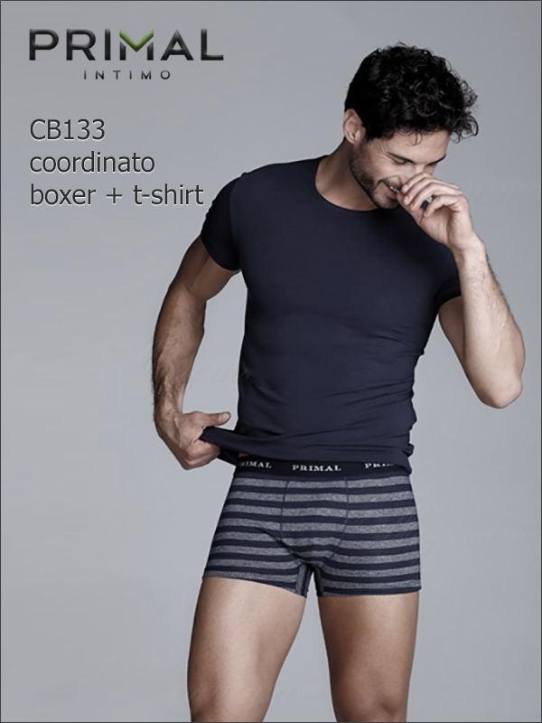 Бельё Мужское Primal Cb133 Coord. Boxer + T-Shirt - фото 1