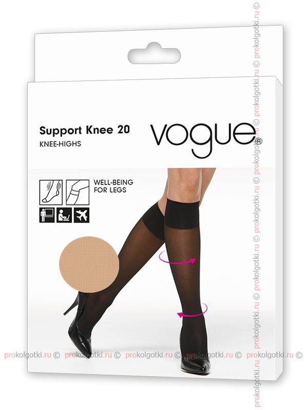 Гольфы Vogue Art. 33400 Support 20 Knee-Highs - фото 1