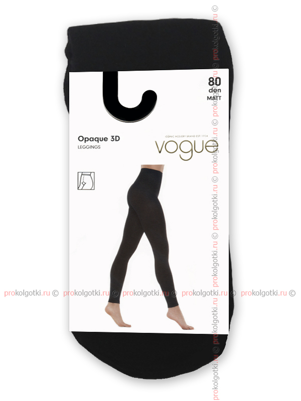 Леггинсы Vogue Art. 95774 Opaque 80 3D Leggings - фото 1